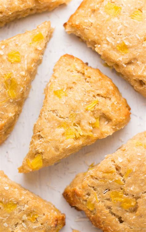 Healthy Pineapple Coconut Scones | Amy's Healthy Baking