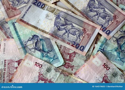 Stack of Different Namibian Dollar Banknotes Stock Image - Image of ...