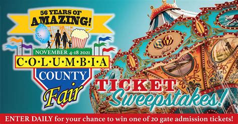 Columbia County Fair Ticket Sweepstakes