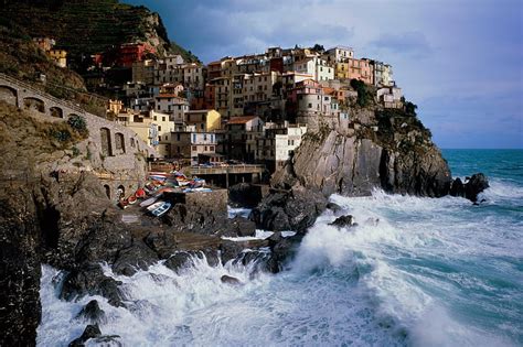 3840x2160px | free download | HD wallpaper: manarola, water, sea ...