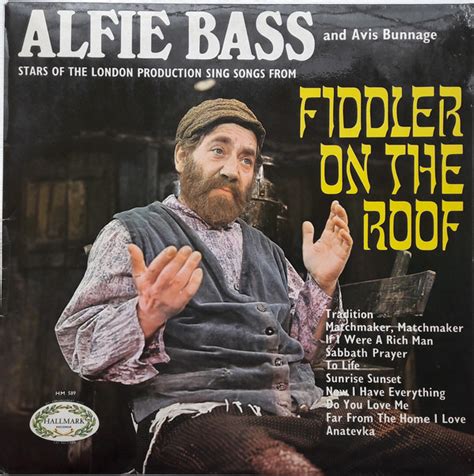 Alfie Bass And Avis Bunnage - Fiddler On The Roof Vinyl LP Album (LP ...