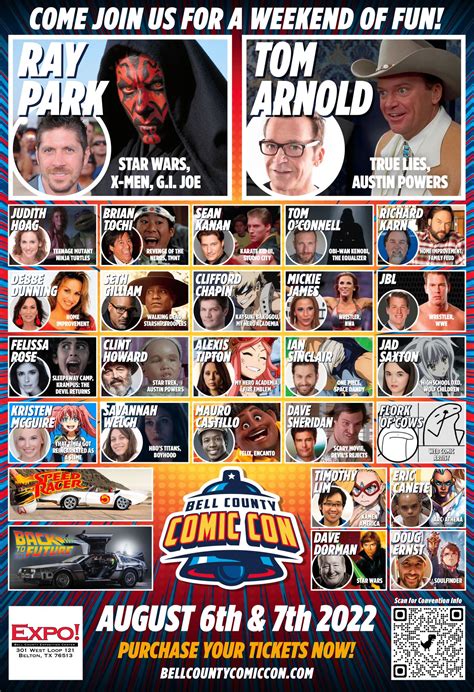 Bell County Comic Con on Twitter: "***EPIC LINE UP*** MEET YOUR ...