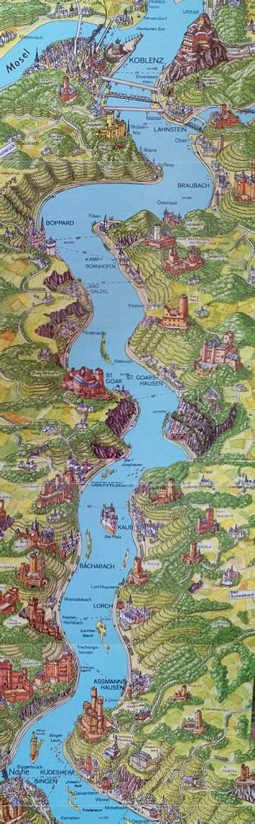 Rhine River Castles Map - Chrysa Bobinette