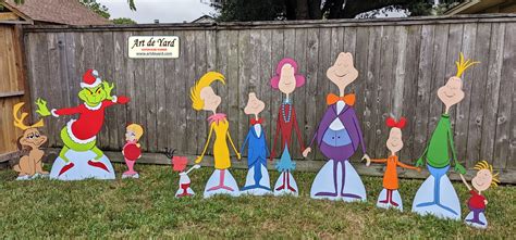 Whoville Characters GRINCH Inspired Whoville Sign Yard Art CHRISTMAS ...