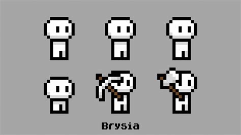 Pixel simple human character - 16x16 px by Brysia