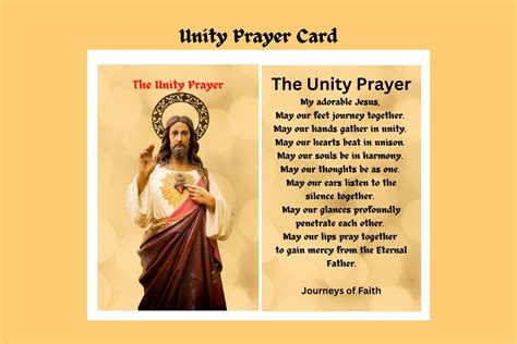 The Unity Prayer Card | eBay