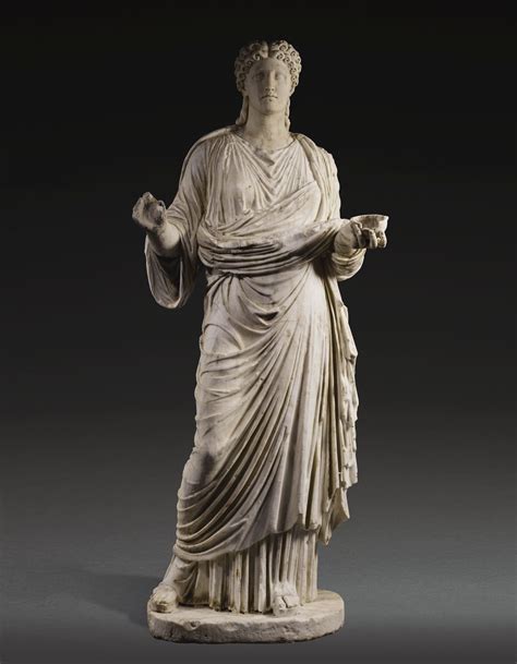 A Monumental Roman Marble Portrait Statue of a Woman, circa 2nd Century ...