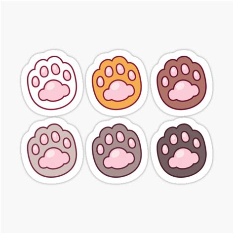 Cat Pattern Paw Print Sticker | lupon.gov.ph