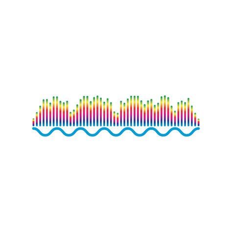 Sound waves vector illustration 14321595 Vector Art at Vecteezy