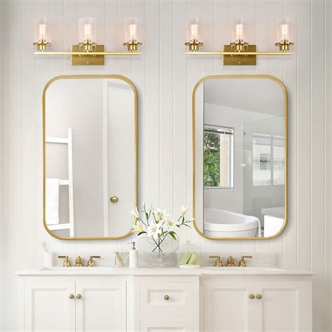 GoYeel 23.62-in 3-Light Gold Modern/Contemporary Vanity Light ZW008G at ...