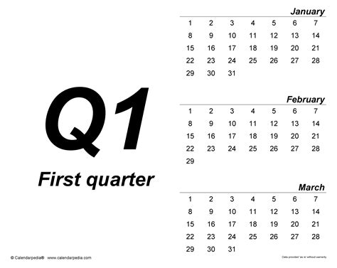 Quarterly Schedule Templates for Microsoft Excel