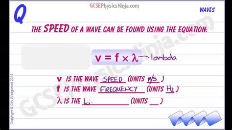 How to Calculate Wave Speed - GCSE Physics - YouTube