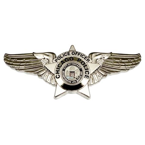 CHICAGO POLICE DEPARTMENT PILOT WINGS BADGE - Chicago Cop Shop