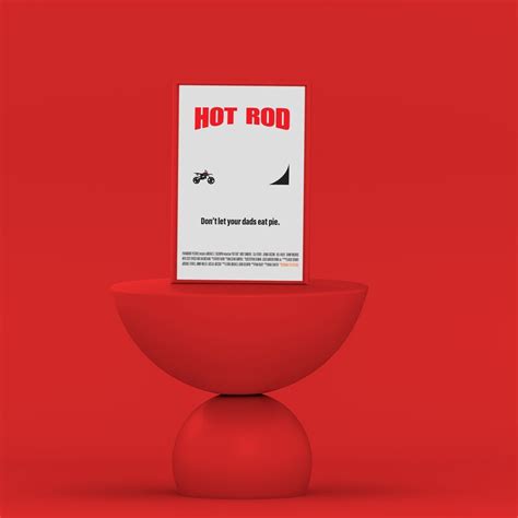 Minimal Hot Rod Movie Poster - Etsy