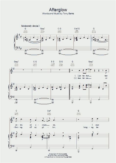 Afterglow Piano Sheet Music | OnlinePianist