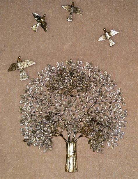 Exquisite Brass Tree of Life Wall Art