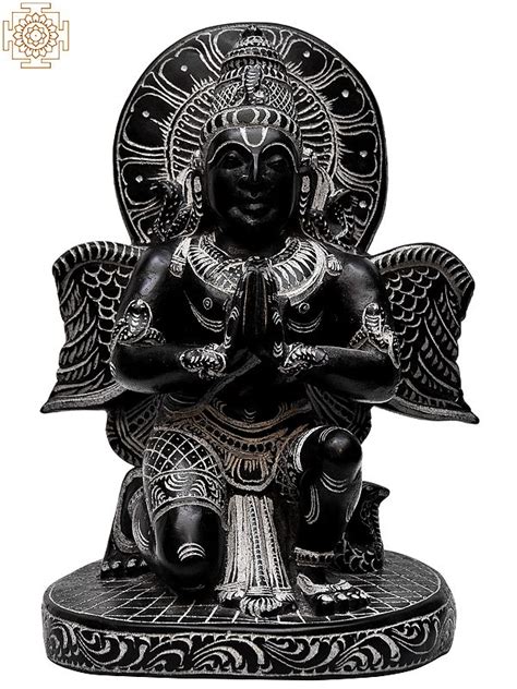 8" Sitting Garuda - Vahana of Lord Vishnu | Exotic India Art