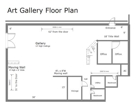 Free Editable Museum Floor Plans | EdrawMax Online