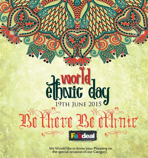 #What #is #World #Ethnic #Day #!!!! #it #is #a #day #to #enjoy #fusion ...