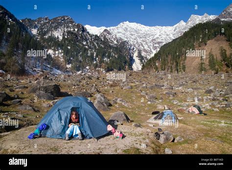 Camping in the Solang Valley, Himachal Pradesh, India Stock Photo - Alamy