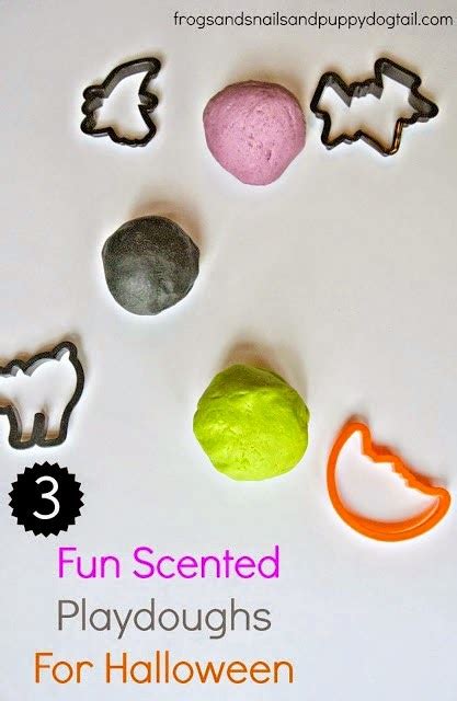 Halloween Playdough Recipes in 3 fun Scents - FSPDT