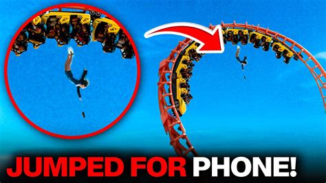 This is WHY he Jumped Out Rollercoaster To Save Phone - YouTube