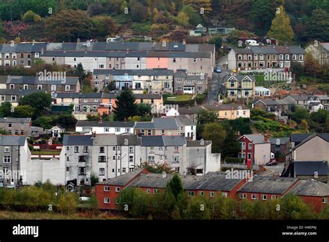 Abertillery in Ebbw Fach Valley in Blaenau Gwent,South Wales,UK a ...