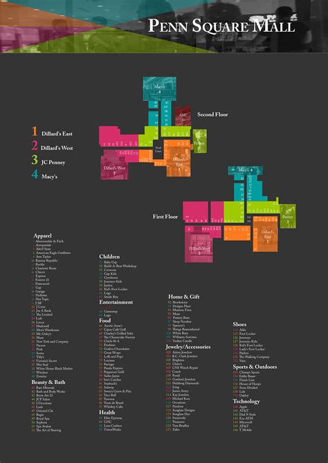 Washington Square Mall Map - United States Map