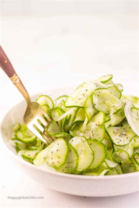 Cucumber Vinegar Salad | The Gay Globetrotter