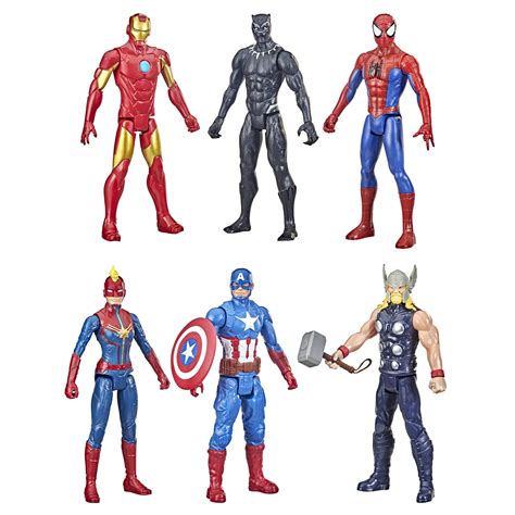 Marvel Titan Hero Series Action Figure Multipack, 6 Action Figures, 12 ...