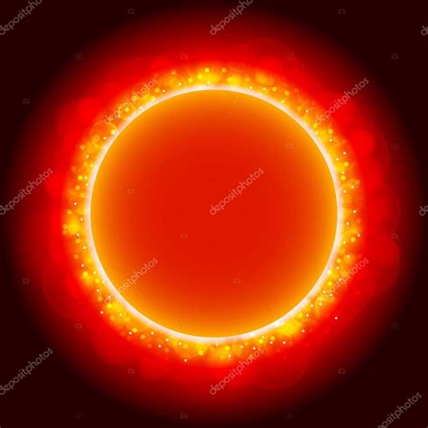 Eclipse background with red light. Stock Vector by ©pio3 22178597