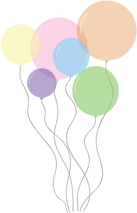 Art,free Pictures, - Transparent Background Pastel Balloons Clipart ...