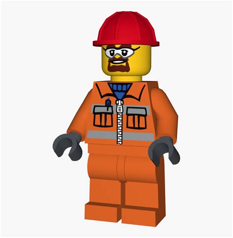 Lego Minifigure Cty0483 Construction Worker - Construction Worker Lego ...