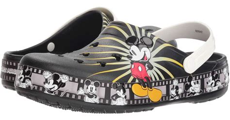 Lyst - Crocs™ Crocband Mickey Mouse 90th Birthday Clog in Black - Save ...