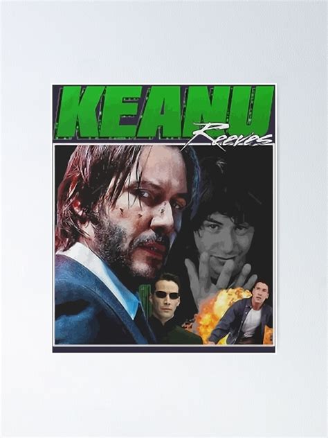 "Great Model Keanu Reeves 90s Mugshot " Poster for Sale by UlrikeMichel ...