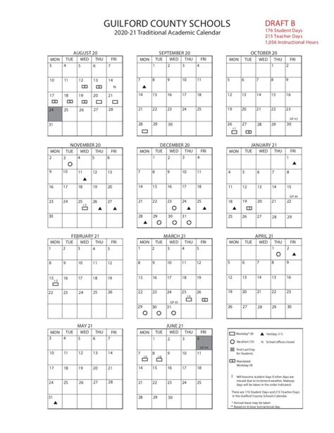 Guilford County Calendar - Printable Word Searches