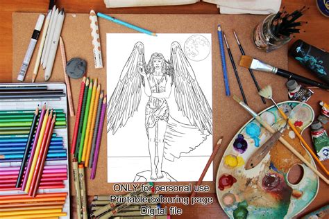 ERIS COLORING PAGE Printable Colouring Adults Children Lineart - Etsy ...