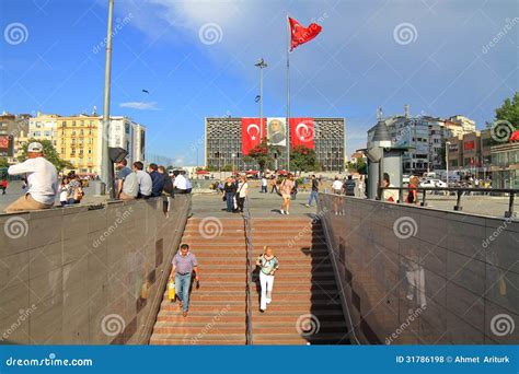 Taksim Metro Exit Editorial Stock Photo - Image: 31786198