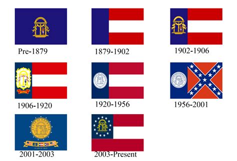 The Evolution of the Flag of Georgia : r/SouthernLiberty