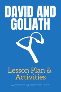 David and Goliath Lesson Plan & Activities