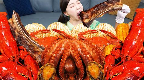 Lobster & Octopus Seafood Boil Recipe Mukbang Asmr Ssoyoung | seafood ...