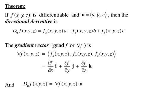 Directional Derivative