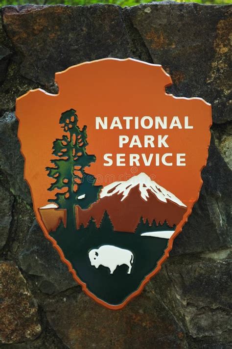 National Park Service Logo Sign Editorial Stock Photo - Image of states ...