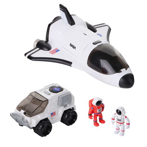 Buy Dazmers Space Shuttle Toy with 2 Astronaut Figures, Mechanical Arm ...