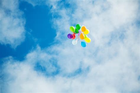 Premium Photo | Balloons in the sky