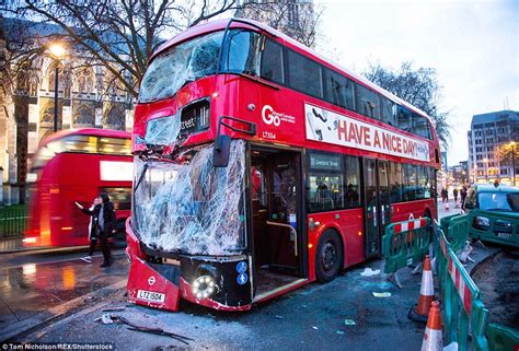 THREE Parliament Square double-decker buses crash injuring 13 people ...