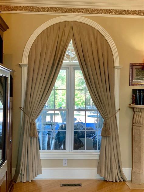 Sew Elegant Fine Window Designs | Curtains for arched windows, Arched ...