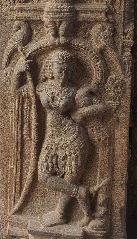 Kolaramma temple, Karnataka Notice her hair style 1000yrs ago ...