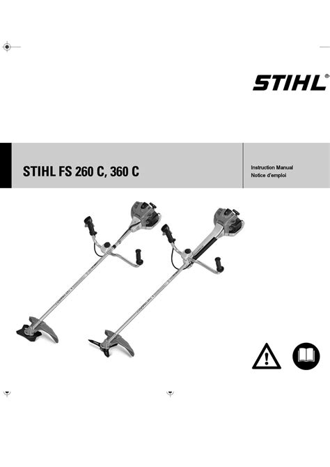 STIHL FS 260 C INSTRUCTION MANUAL Pdf Download | ManualsLib