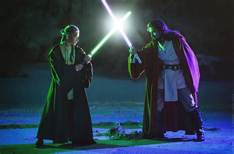 Lightsaber duel by AnnieRagnarek on DeviantArt